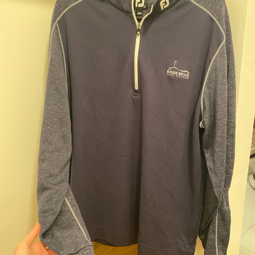 FootJoy Blue Half-Zip Pullover - Bonnie Brook Gold Course